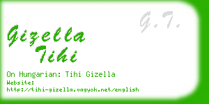 gizella tihi business card